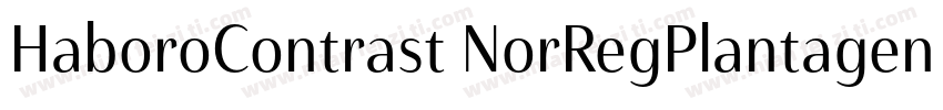 HaboroContrast NorRegPlantagenetChe字体转换